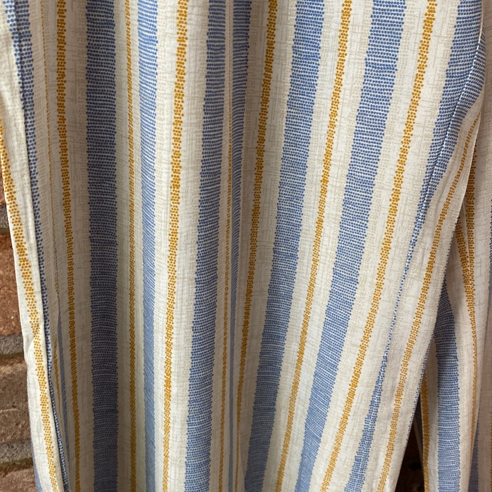 Kori Blue and Yellow Striped Women's Pants and Tank Top - Picture 10 of 13